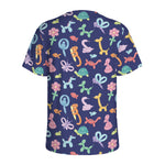 Animal Balloon Pattern Print Men's Sports T-Shirt