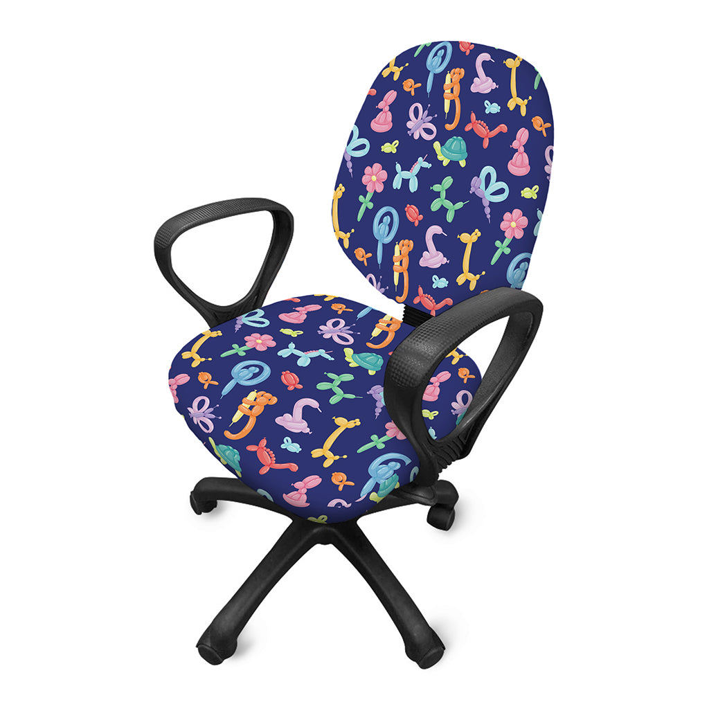 Animal Balloon Pattern Print Office Chair Cover