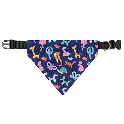 Animal Balloon Pattern Print Over The Collar Dog Bandana