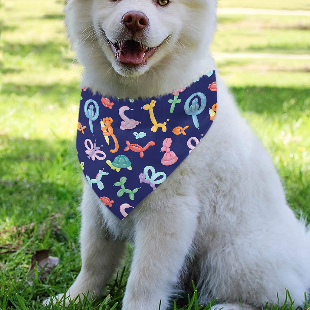 Animal Balloon Pattern Print Over The Collar Dog Bandana