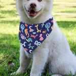 Animal Balloon Pattern Print Over The Collar Dog Bandana