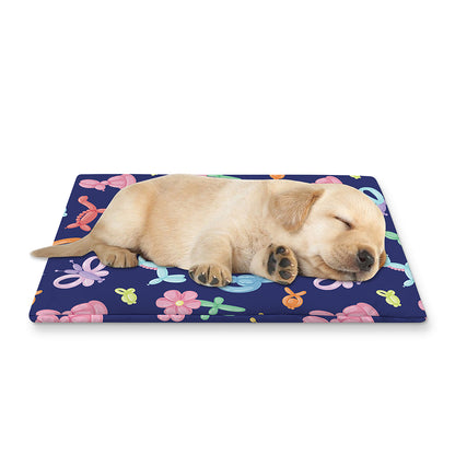 Animal Balloon Pattern Print Pet Cooling Mat Cover