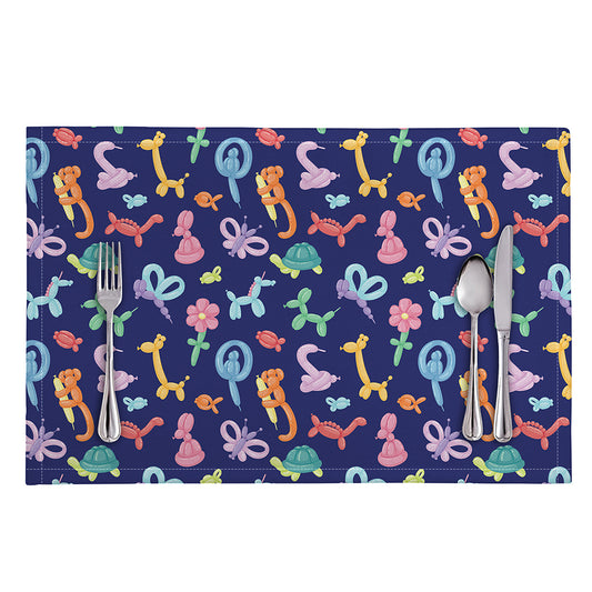 Animal Balloon Pattern Print Placemat