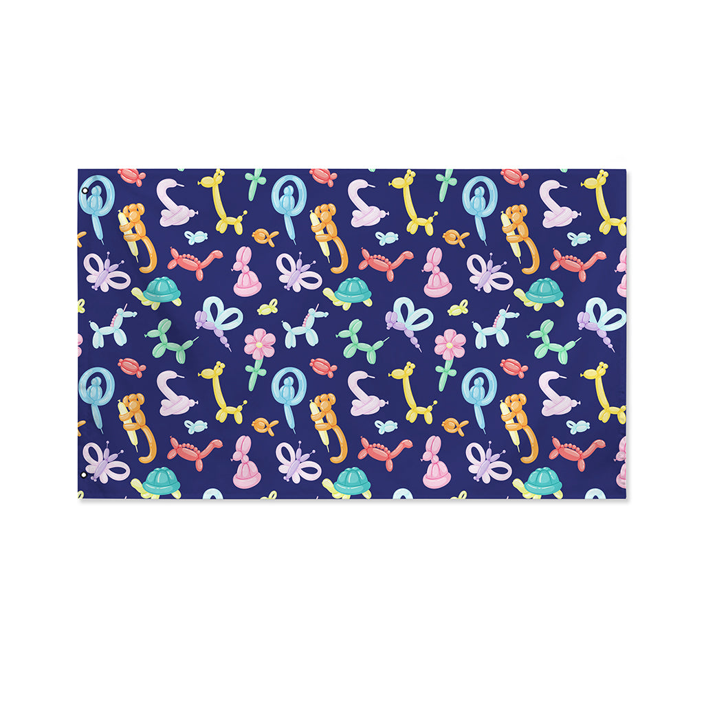 Animal Balloon Pattern Print Polyester Flag