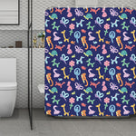 Animal Balloon Pattern Print Polyester Shower Curtain