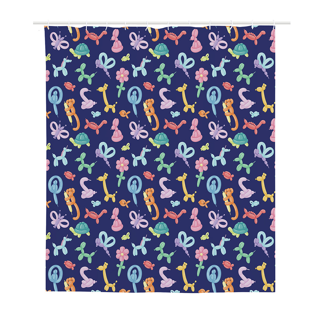 Animal Balloon Pattern Print Polyester Shower Curtain