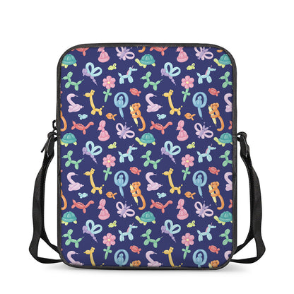 Animal Balloon Pattern Print Rectangular Crossbody Bag