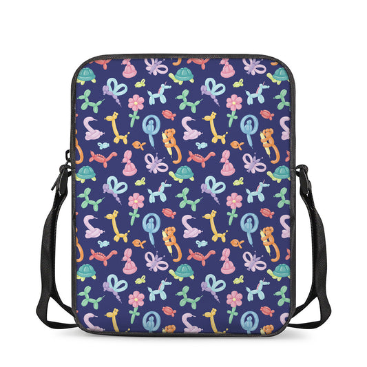 Animal Balloon Pattern Print Rectangular Crossbody Bag