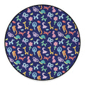 Animal Balloon Pattern Print Round Floor Mat