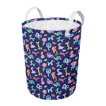 Animal Balloon Pattern Print Round Laundry Basket