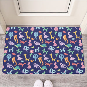 Animal Balloon Pattern Print Rubber Doormat