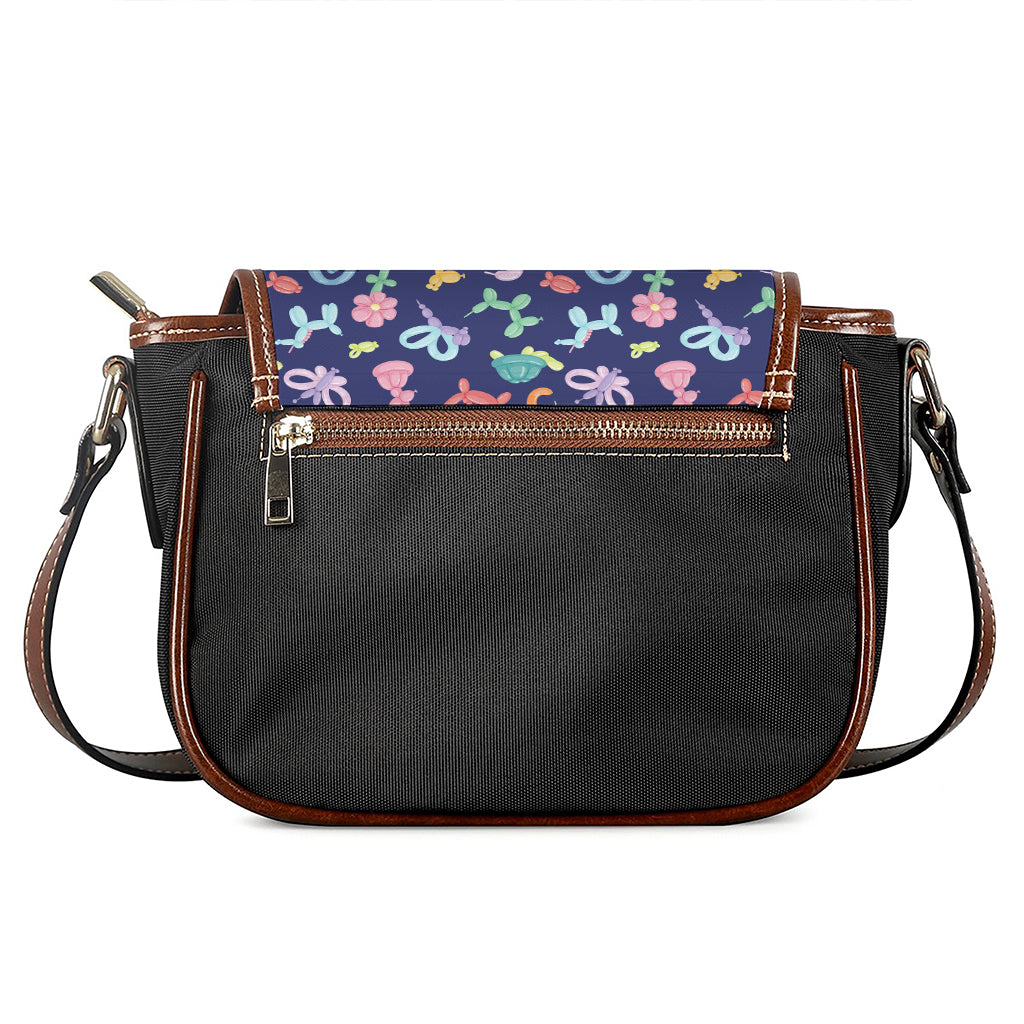 Animal Balloon Pattern Print Saddle Bag