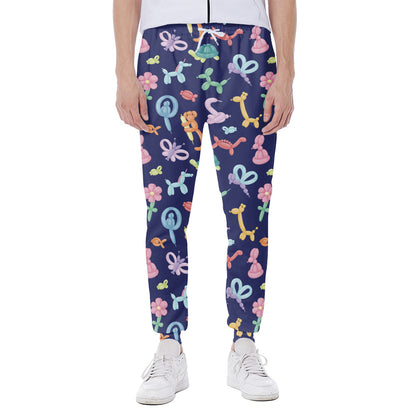 Animal Balloon Pattern Print Scuba Joggers