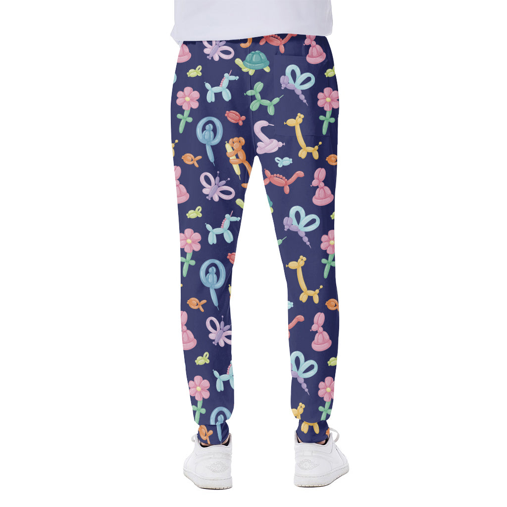 Animal Balloon Pattern Print Scuba Joggers