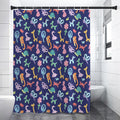 Animal Balloon Pattern Print Shower Curtain