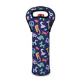 Animal Balloon Pattern Print Single Neoprene Wine Tote