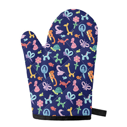 Animal Balloon Pattern Print Single Oven Mitt