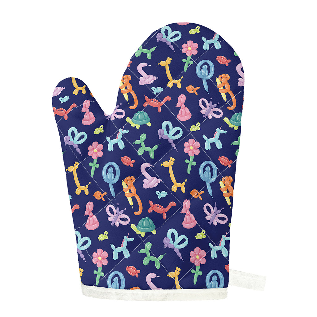 Animal Balloon Pattern Print Single Oven Mitt