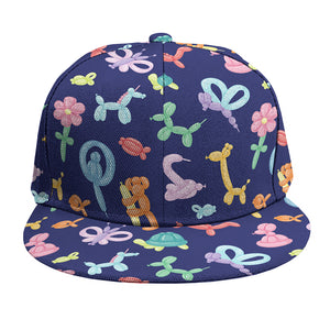 Animal Balloon Pattern Print Snapback Cap