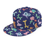 Animal Balloon Pattern Print Snapback Cap