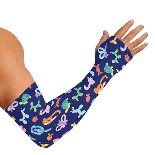 Animal Balloon Pattern Print Sun Protection Arm Sleeves