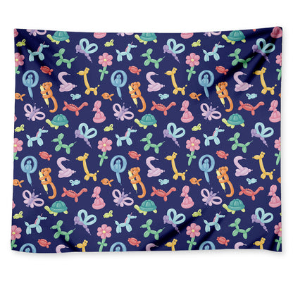 Animal Balloon Pattern Print Tapestry
