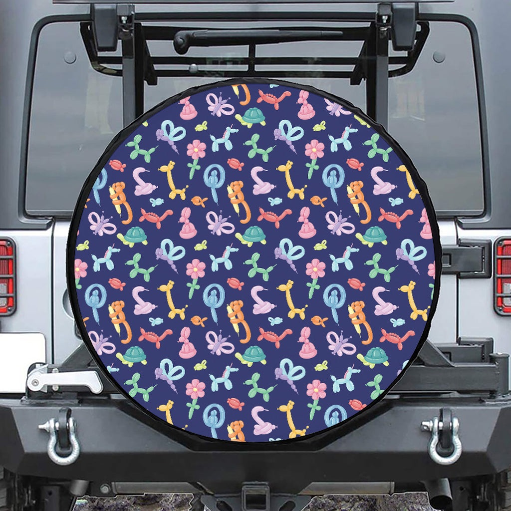 Animal Balloon Pattern Print Tire Cover