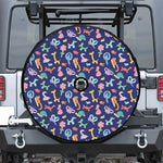 Animal Balloon Pattern Print Tire Cover With Camera Hole