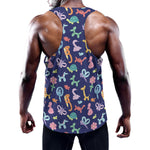 Animal Balloon Pattern Print Training Tank Top