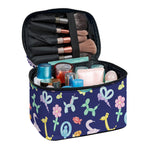 Animal Balloon Pattern Print Travel Makeup Bag