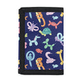 Animal Balloon Pattern Print Trifold Wallet
