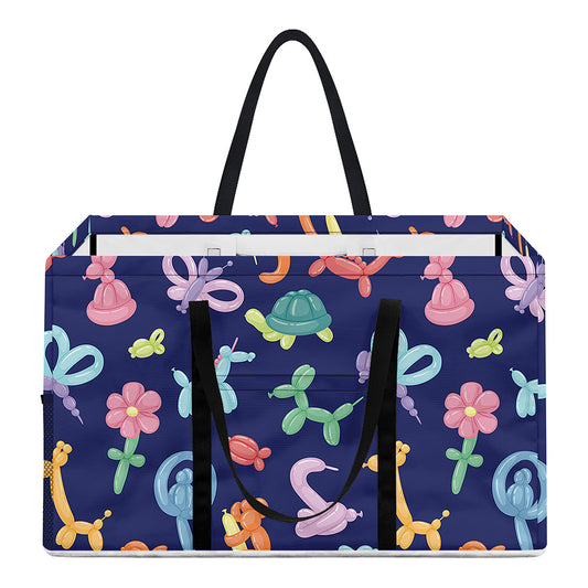 Animal Balloon Pattern Print Utility Tote Bag