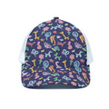 Animal Balloon Pattern Print White Mesh Trucker Hat