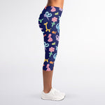 Animal Balloon Pattern Print Women's Capri Leggings