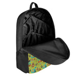 Animal Camping Pattern Print 17 Inch Backpack