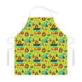 Animal Camping Pattern Print Adjustable Apron