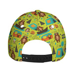 Animal Camping Pattern Print Baseball Cap