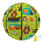 Animal Camping Pattern Print Basketball
