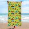 Animal Camping Pattern Print Beach Towel