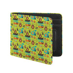 Animal Camping Pattern Print Bifold Wallet