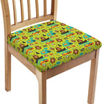 Animal Camping Pattern Print Chair Cushion Cover