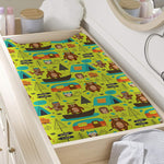 Animal Camping Pattern Print Changing Pad Cover