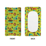 Animal Camping Pattern Print Changing Pad Cover