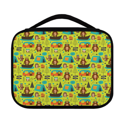Animal Camping Pattern Print Classic Bible Case