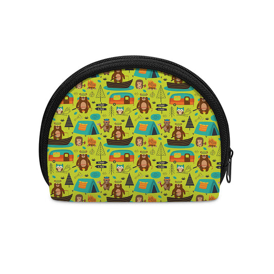 Animal Camping Pattern Print Coin Purse