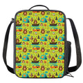 Animal Camping Pattern Print Crossbody Lunch Bag