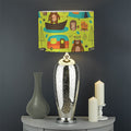 Animal Camping Pattern Print Drum Lamp Shade