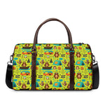 Animal Camping Pattern Print Duffle Bag