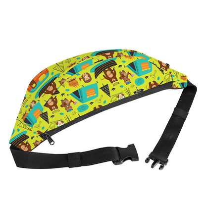 Animal Camping Pattern Print Fanny Pack