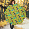 Animal Camping Pattern Print Foldable Umbrella